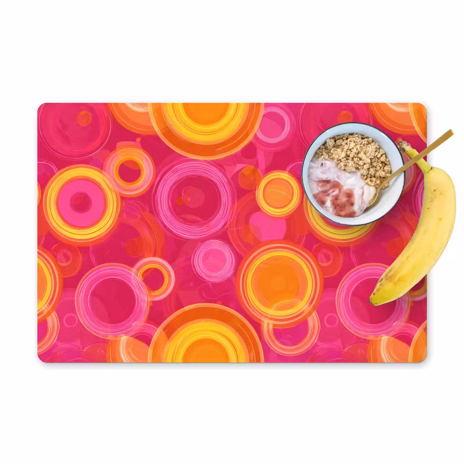 Placemat - 6 stuks - Cirkels - Design - Kleurrijk — 1