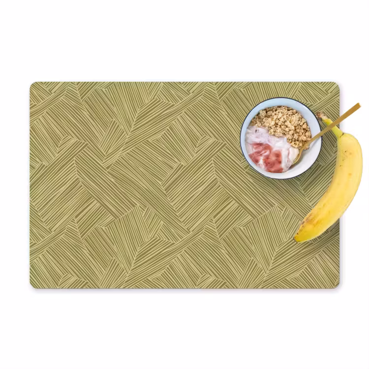 Placemat - 6 stuks - Abstract - Modern - Groen — 1