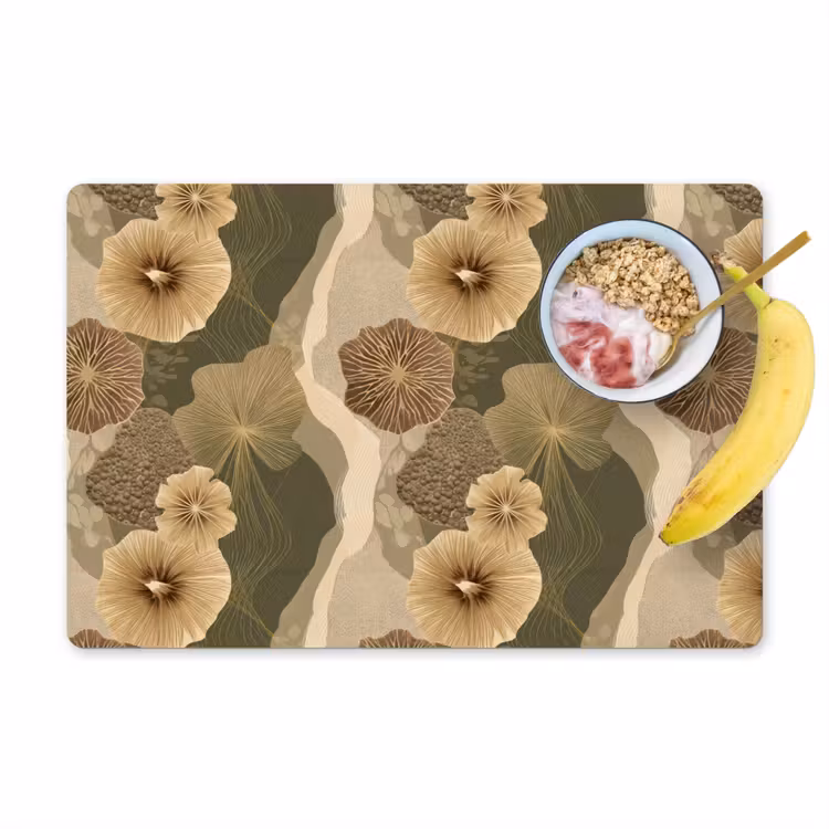 Placemat - 6 stuks - Abstract - Modern - Groen — 1