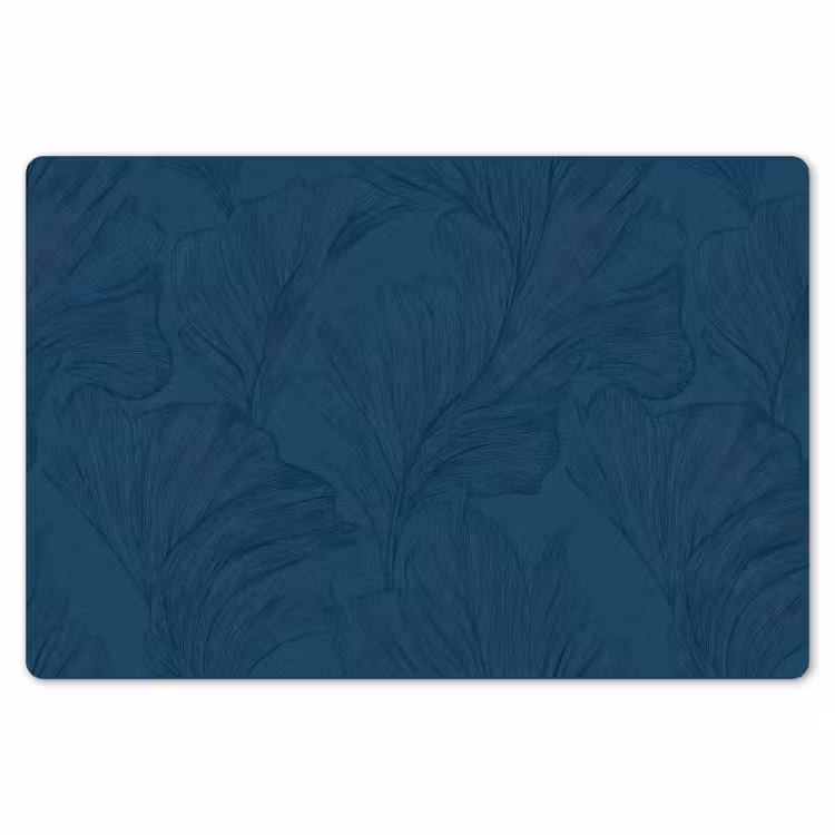Placemat - 6 stuks - Abstract - Patroon - Donkerblauw - Elegant — 7