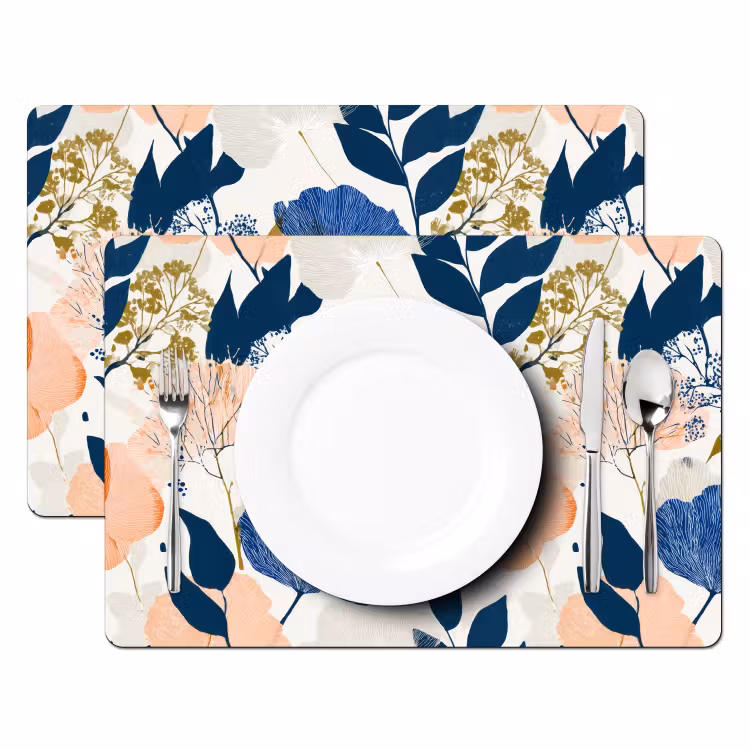 Placemat - 6 stuks - Bloemen - Botanisch - Kleurrijk — 2