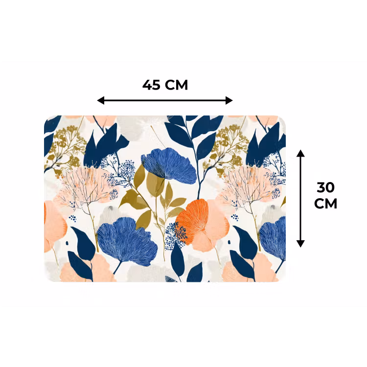 Placemat - 6 stuks - Bloemen - Botanisch - Kleurrijk — 3