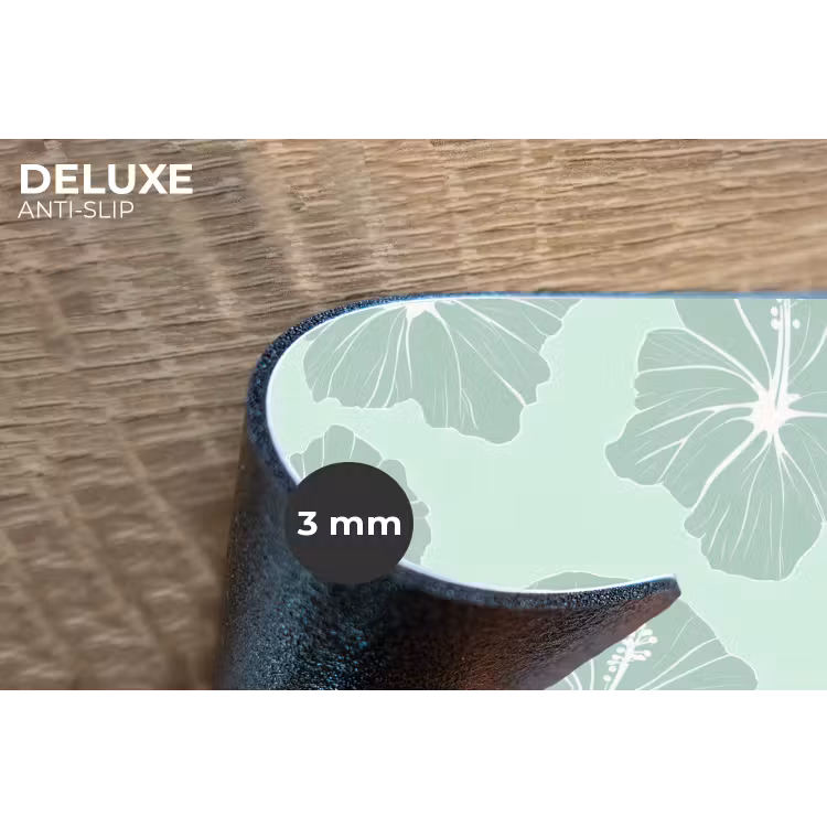 Placemat - 6 stuks - Bloemen - Hibiscus - Mint — 4