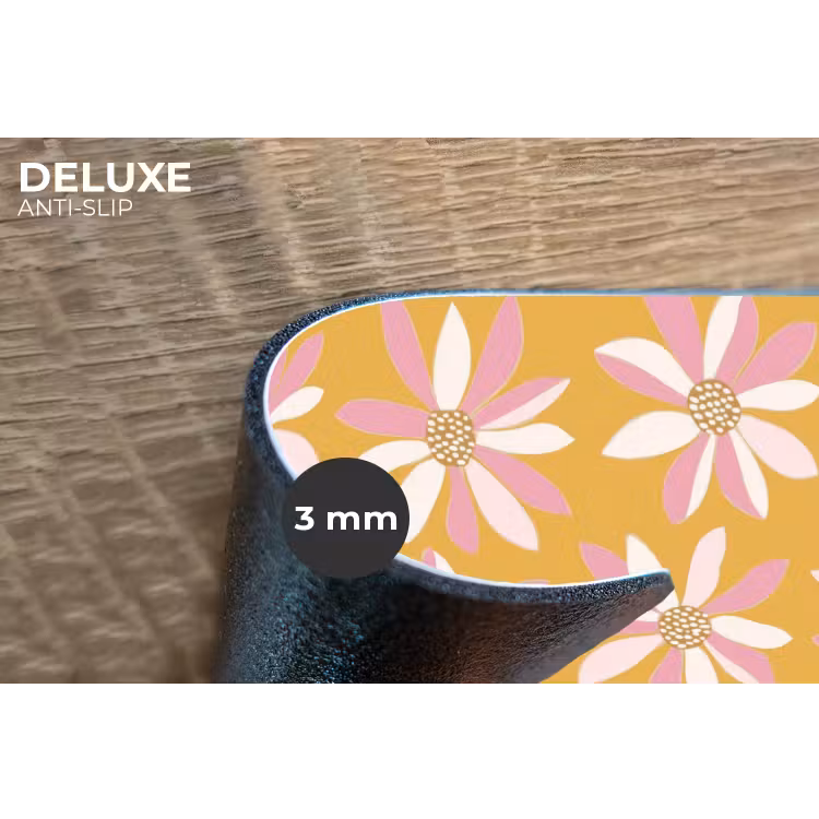 Placemat - 6 stuks - Bloemen - Modern - Geel — 4