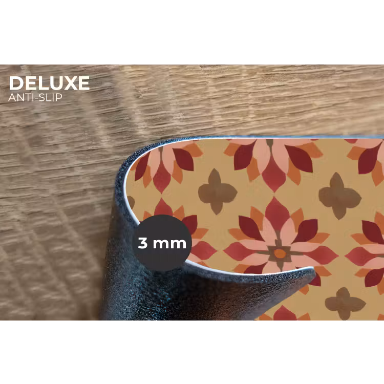 Placemat - 6 stuks - Bloemen - Retro - Groen — 4