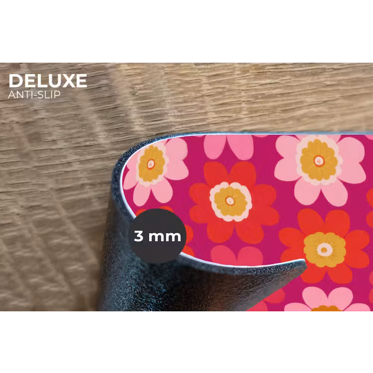 Placemat - 6 stuks - Bloemen - Retro - Kleurrijk — 4