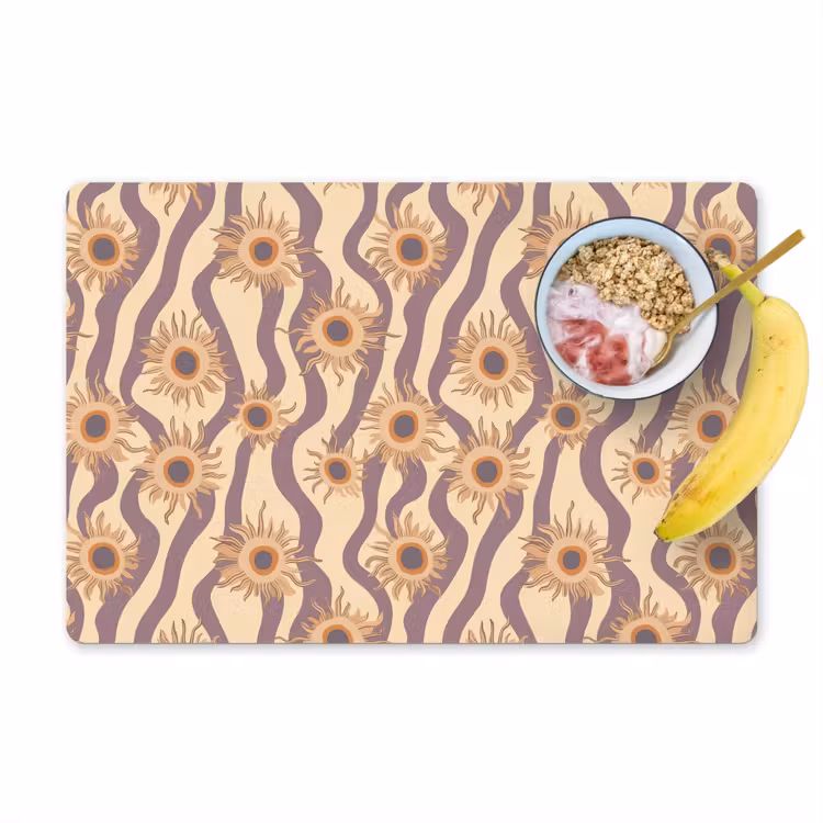 Placemat - 6 stuks - Bohemian - Vibe - Lavendelpaars — 1