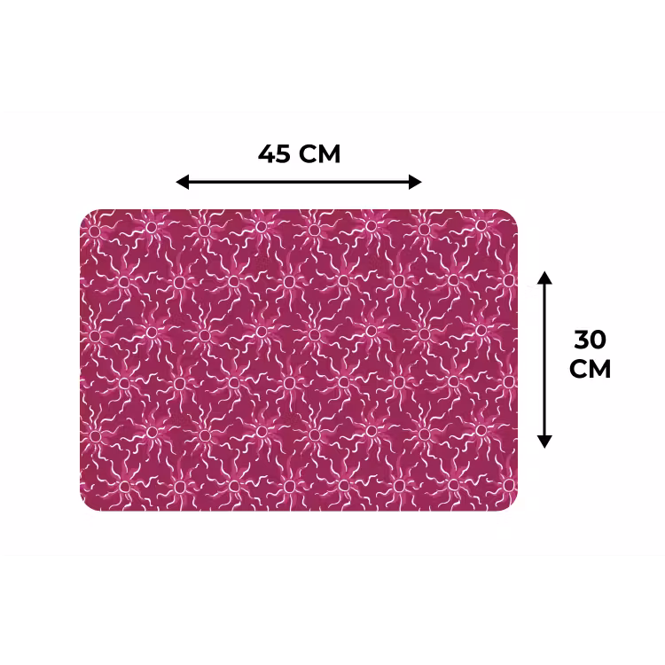 Placemat - 6 stuks - Bohemian - Zon - Magenta — 3