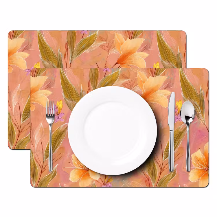 Placemat - 6 stuks - Botanisch - Bloemen - Kleurrijk — 2