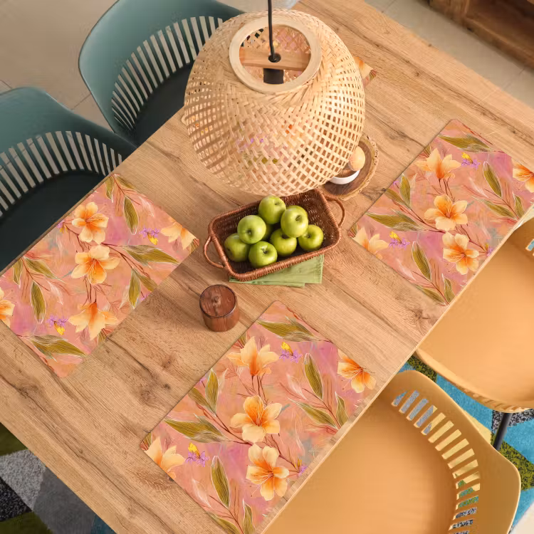 Placemat - 6 stuks - Botanisch - Bloemen - Kleurrijk — 6