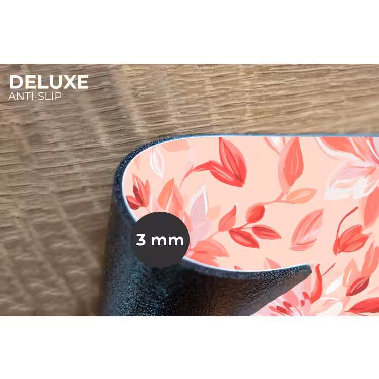 Placemat - 6 stuks - Botanisch - Bloemen - Rood — 4