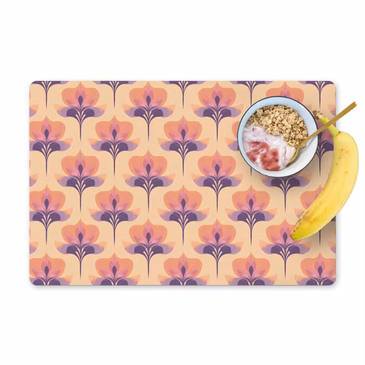 Placemat - 6 stuks - Botanisch - Patroon - Pastel — 1