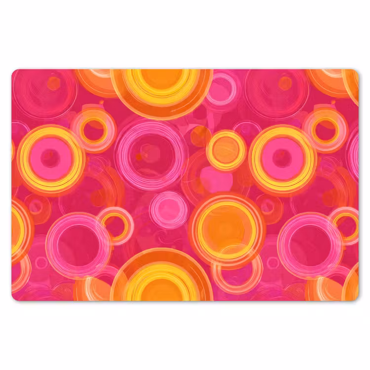 Placemat - 6 stuks - Cirkels - Design - Kleurrijk — 7