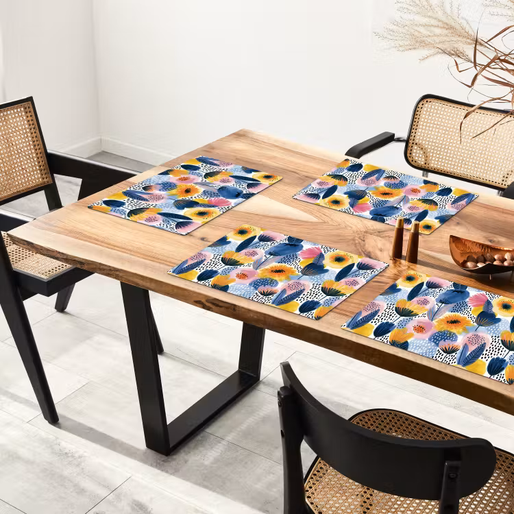 Placemat - 6 stuks - Creatief - Patroon - Kleurrijk — 5