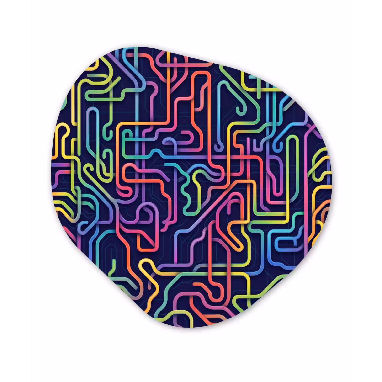 Organische vorm aluminium - Retro - Abstract - Neon — 1