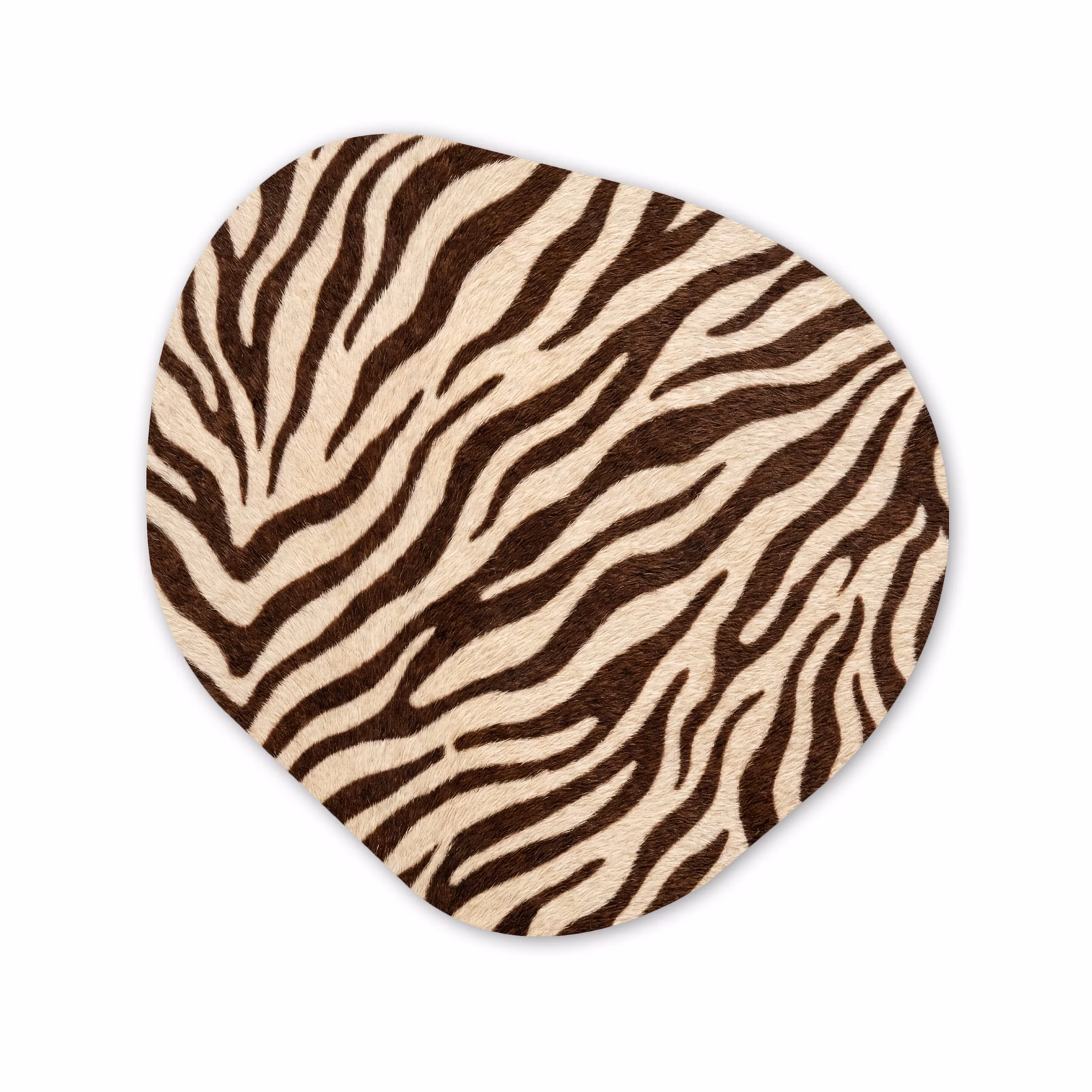 Organische vorm aluminium - Zebra - Strepen - Bruin — 1