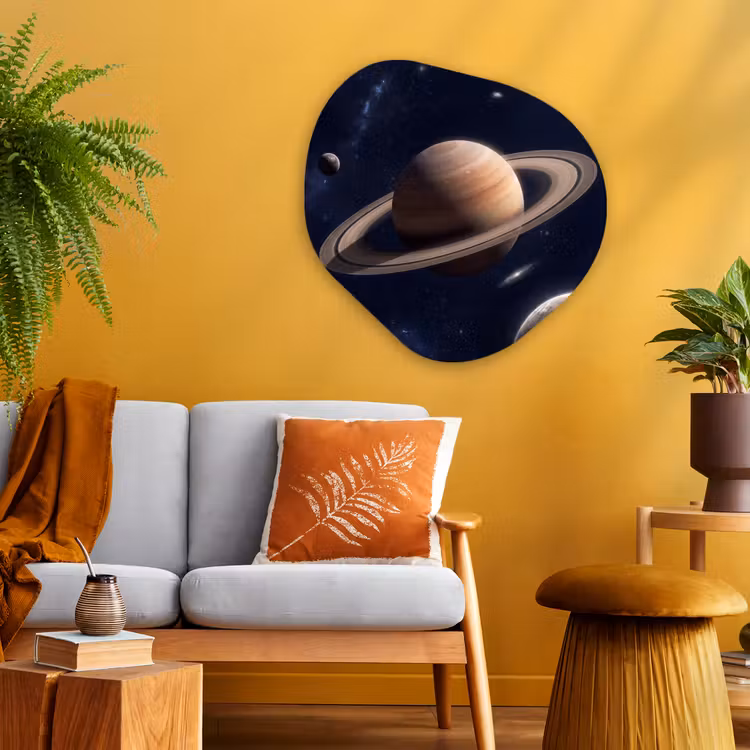 Organische vorm aluminium - Planeten - Saturnus - Ruimte — 3