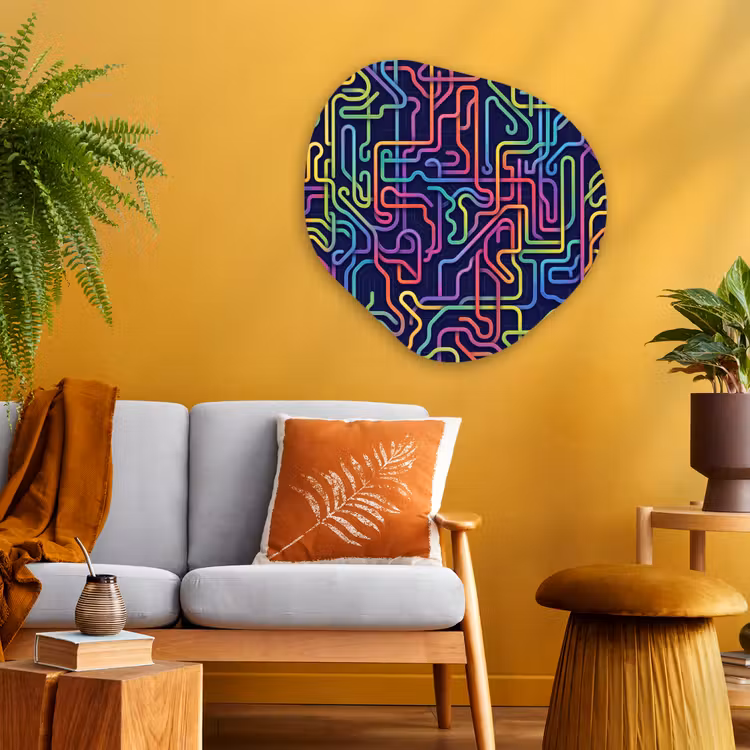 Organische vorm aluminium - Retro - Abstract - Neon — 3