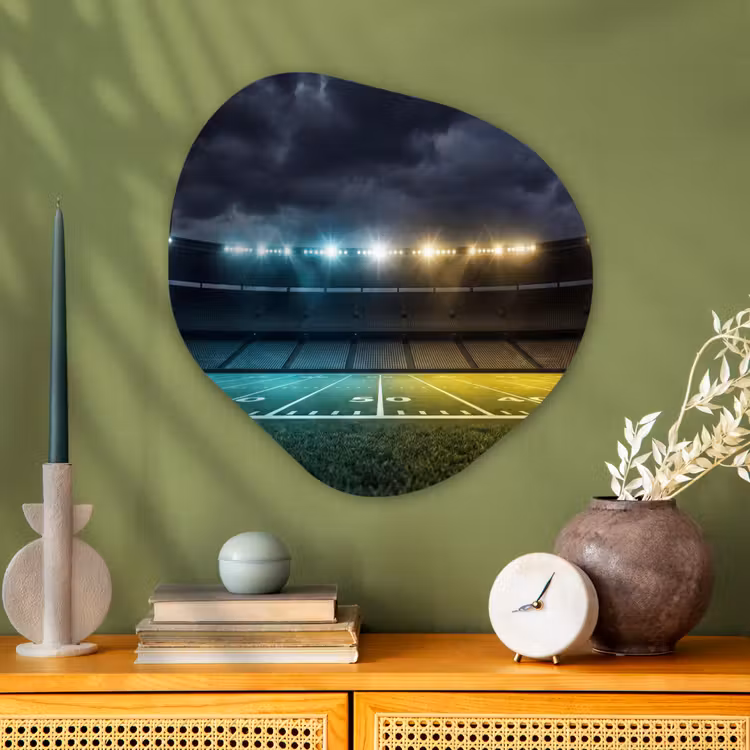 Organische vorm aluminium - Voetbal - Stadion - Nacht - Modern — 2