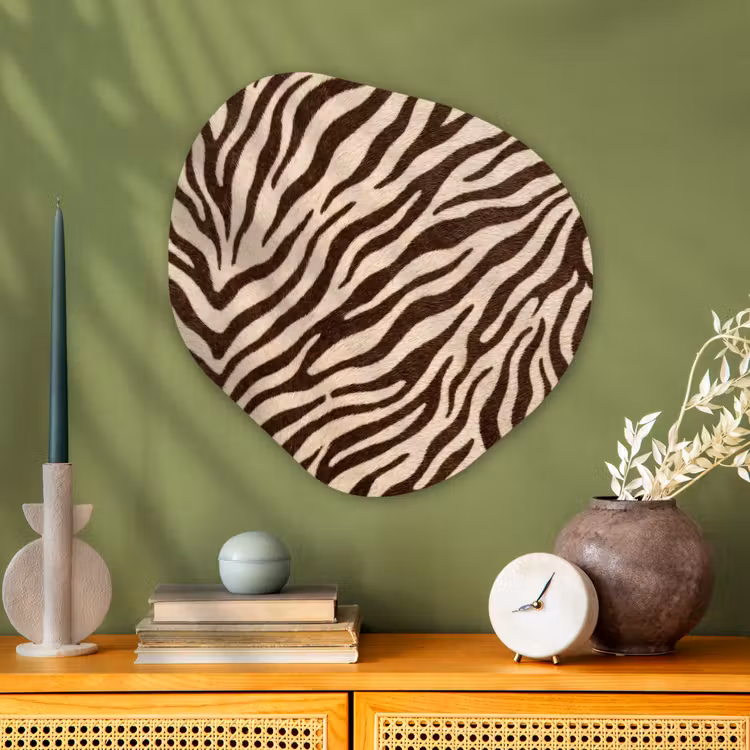 Organische vorm aluminium - Zebra - Strepen - Bruin — 2