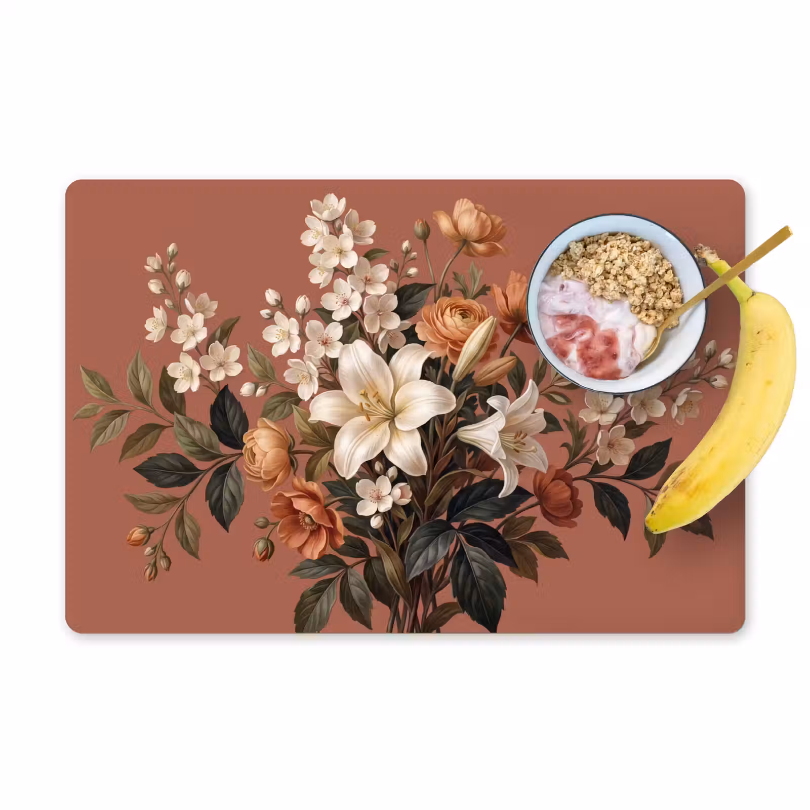 Placemat - 6 stuks - Boeket - Retro - Kleurrijk — 1