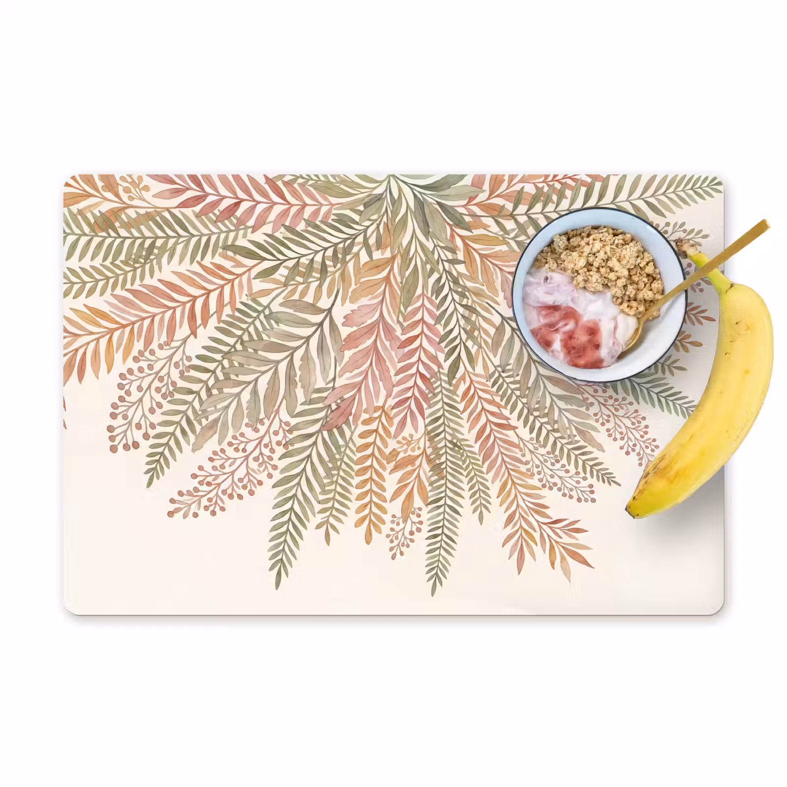 Placemat - 6 stuks - Botanisch - Aquarel - Kleurrijk — 1