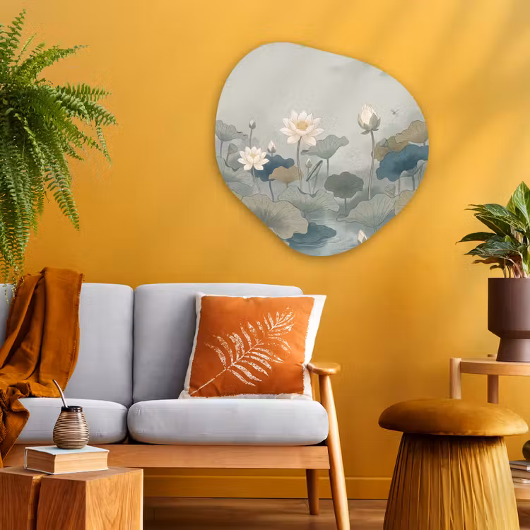Organische vorm aluminium - Lotus - Bloemen - Groen — 3