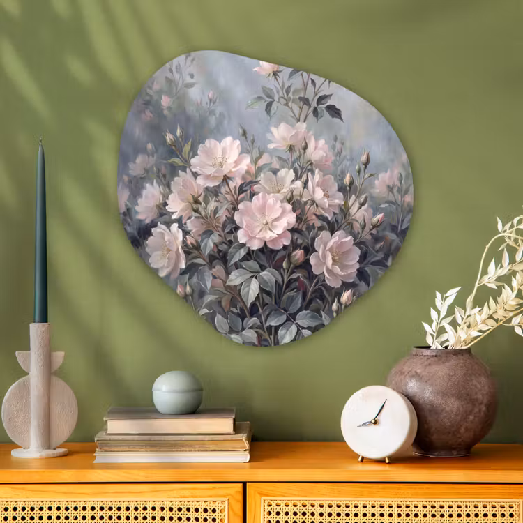 Organische vorm aluminium - Rozen - Illustratie - Roze — 2