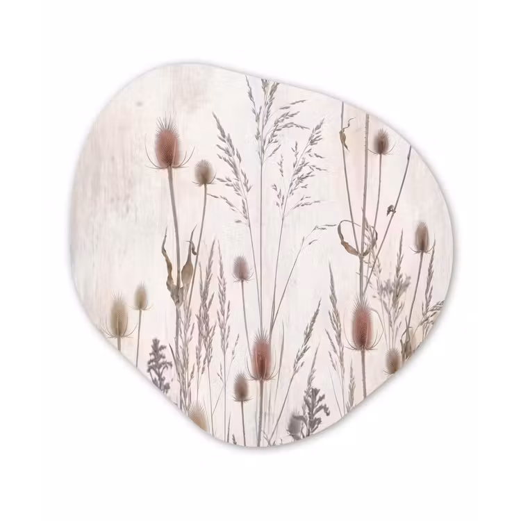 Organische vorm aluminium - Weidebloemen - Design - Sepia — 1