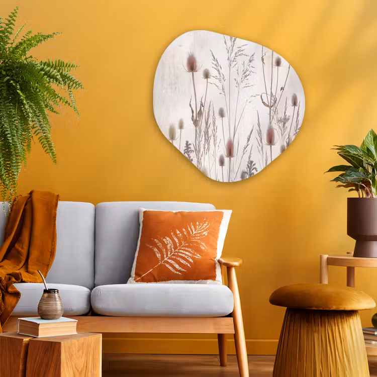 Organische vorm aluminium - Weidebloemen - Design - Sepia — 3