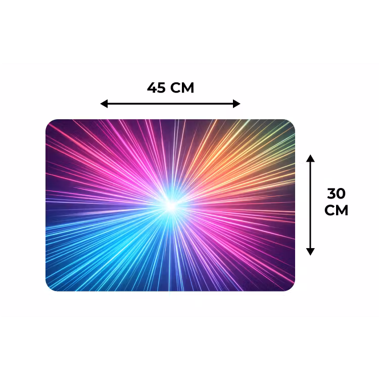 Placemat - 6 stuks - Abstract - Light - Burst - Modern - Colorful — 3