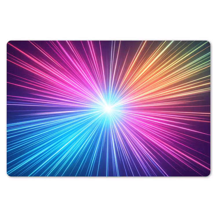 Placemat - 6 stuks - Abstract - Light - Burst - Modern - Colorful — 7