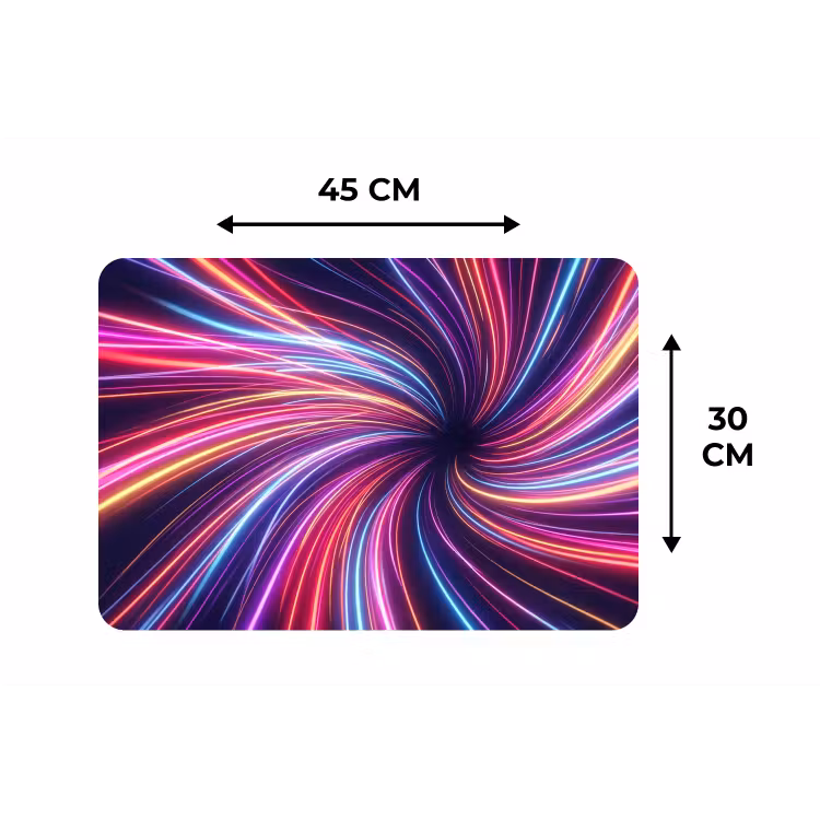Placemat - 6 stuks - Abstract - Swirl - Futuristic - Neon — 3