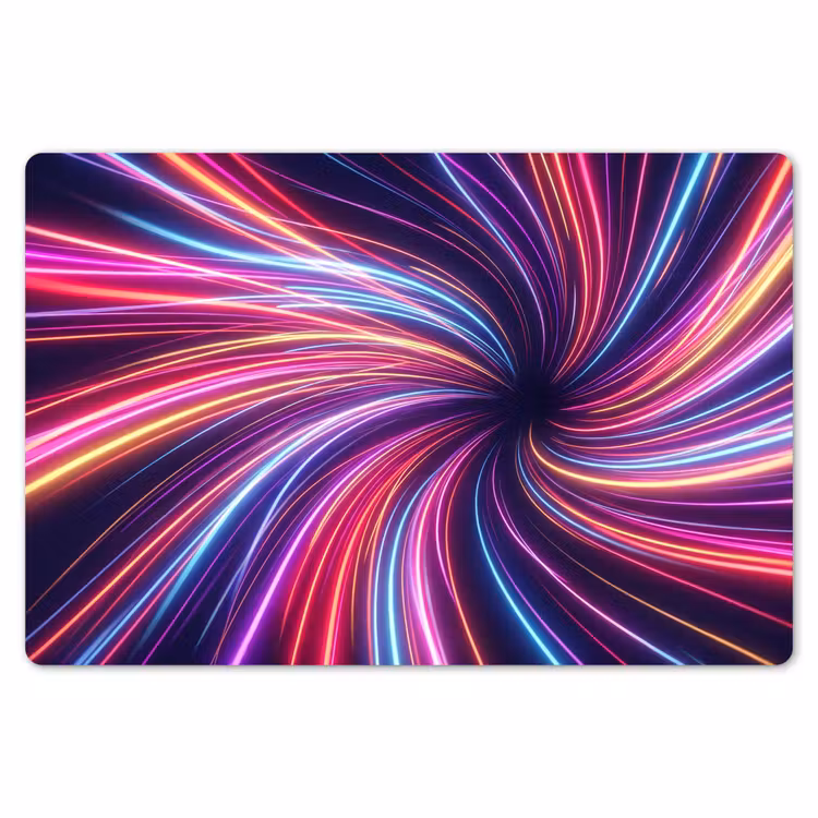 Placemat - 6 stuks - Abstract - Swirl - Futuristic - Neon — 7
