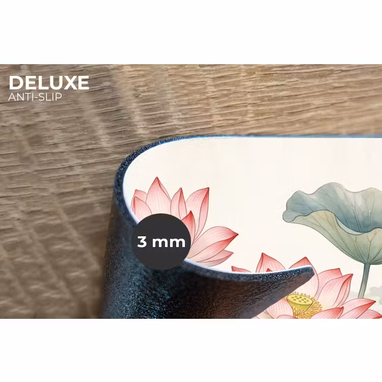 Placemat - 6 stuks - Aquarel - Lotusbloemen - Kleurrijk — 4