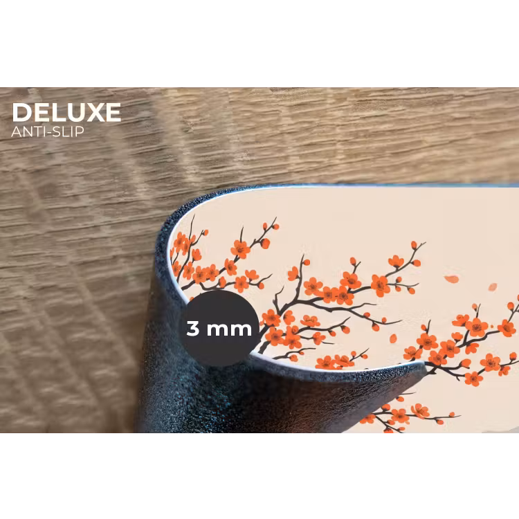 Placemat - 6 stuks - Aziatisch - Bloesem - Rood — 4