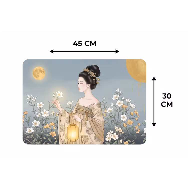 Placemat - 6 stuks - Aziatisch - Vrouw - Kimono — 3