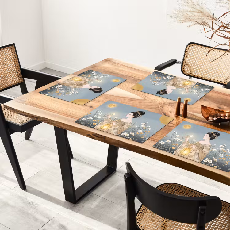 Placemat - 6 stuks - Aziatisch - Vrouw - Kimono — 5