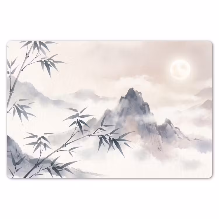 Placemat - 6 stuks - Bamboe - Azië - Grijs — 7
