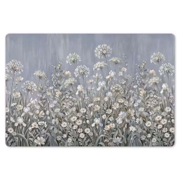 Placemat - 6 stuks - Bloemen - Botanisch - Blauw — 7