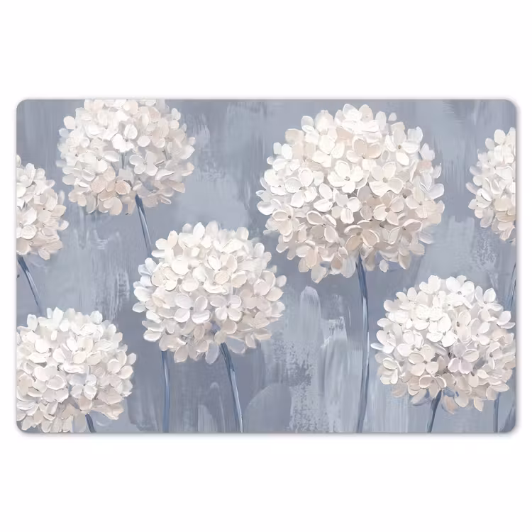 Placemat - 6 stuks - Bloemen - Illustratie - Blauw — 7