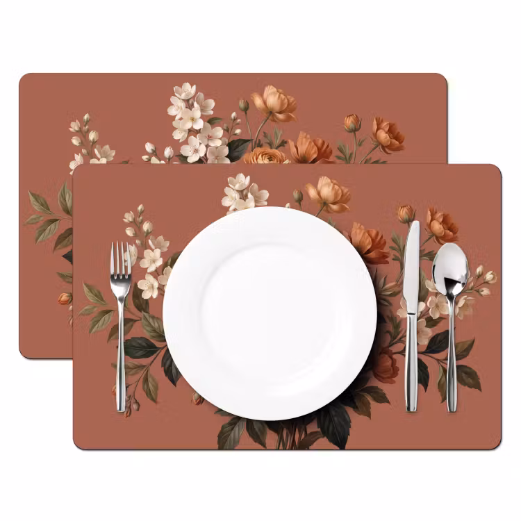 Placemat - 6 stuks - Boeket - Retro - Kleurrijk — 2