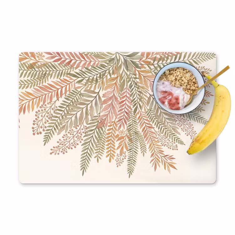 Placemat - 6 stuks - Botanisch - Aquarel - Kleurrijk — 1
