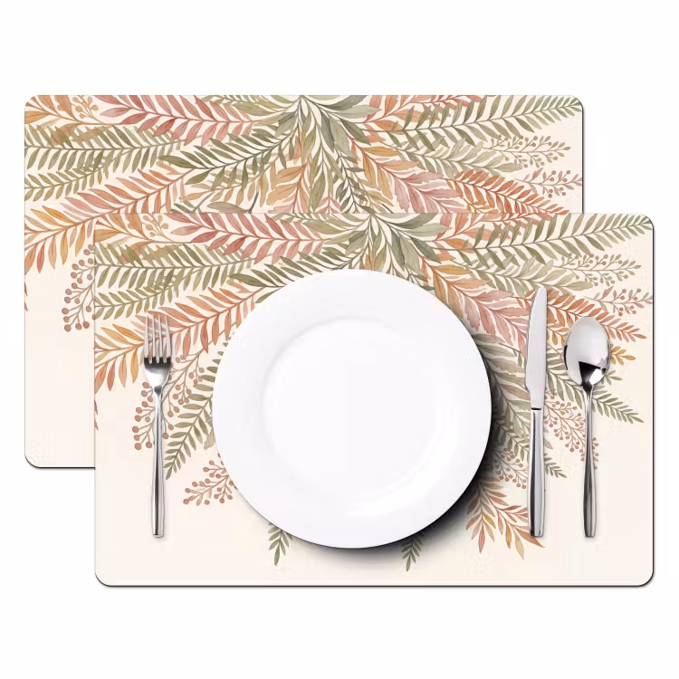 Placemat - 6 stuks - Botanisch - Aquarel - Kleurrijk — 2