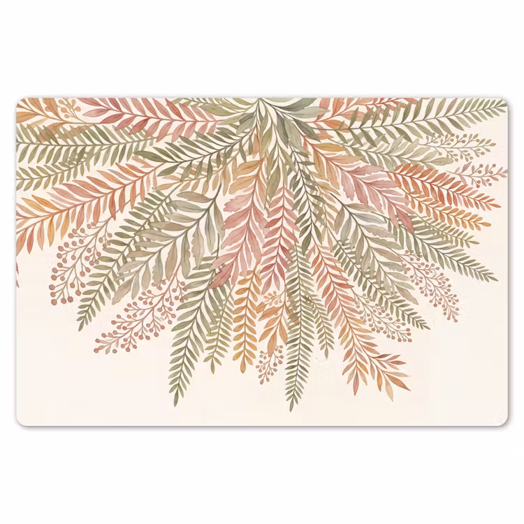Placemat - 6 stuks - Botanisch - Aquarel - Kleurrijk — 7