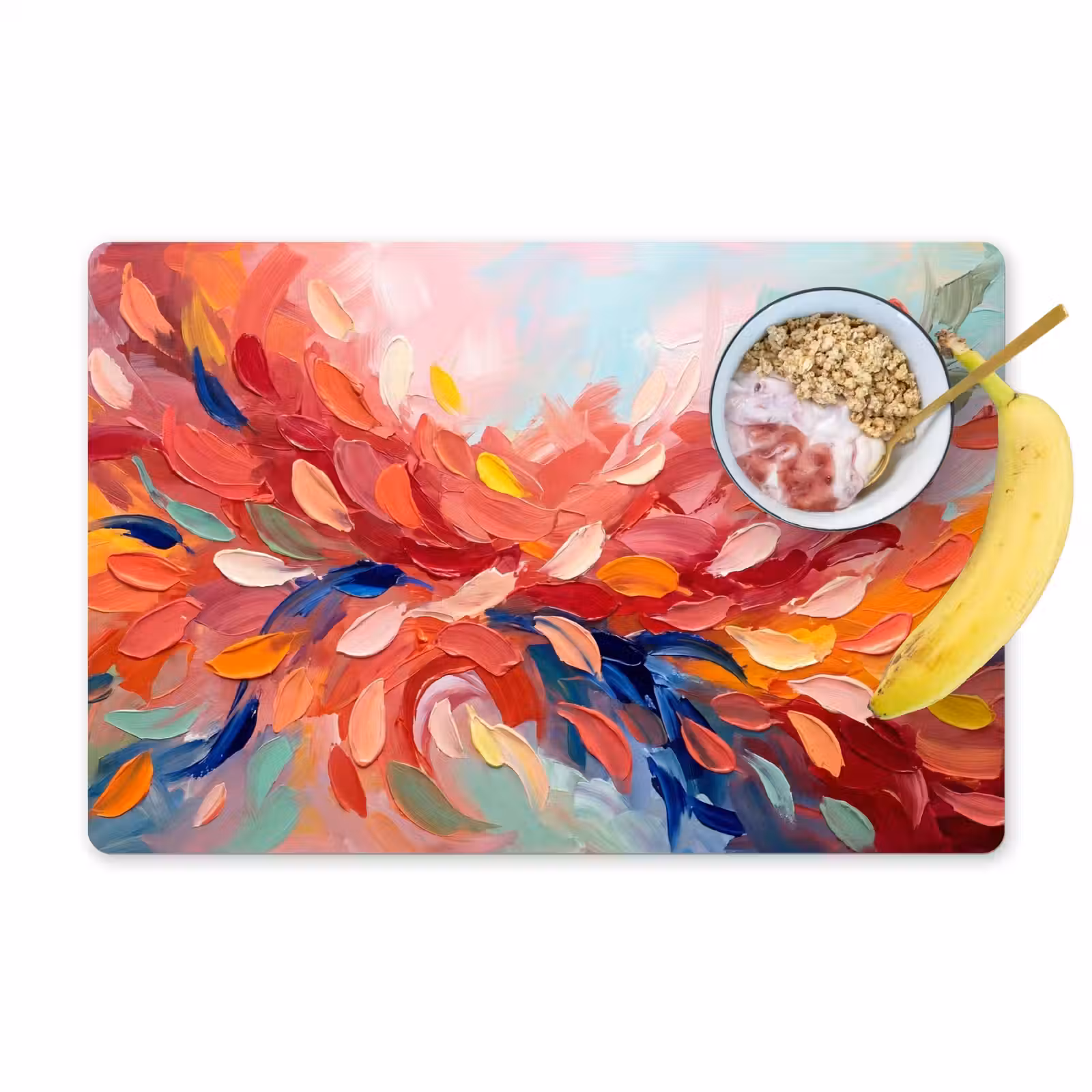 Placemat - 6 stuks - Bloemen - Abstract - Kunst - Modern — 1
