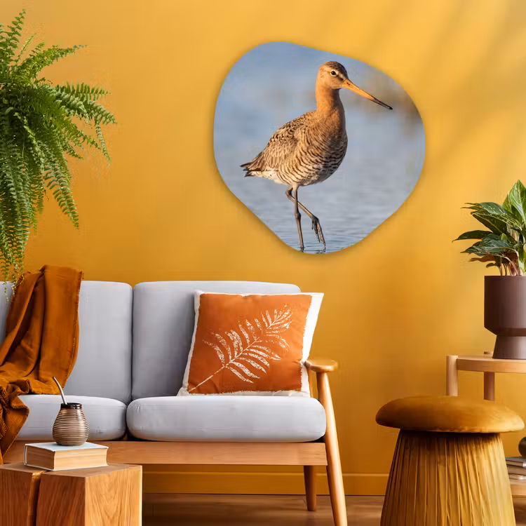 Organische vorm aluminium - Vogel - Steltloper - Water - Natuur — 3