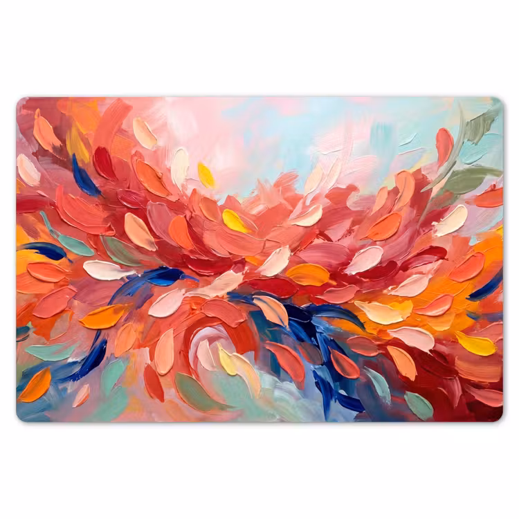 Placemat - 6 stuks - Bloemen - Abstract - Kunst - Modern — 7