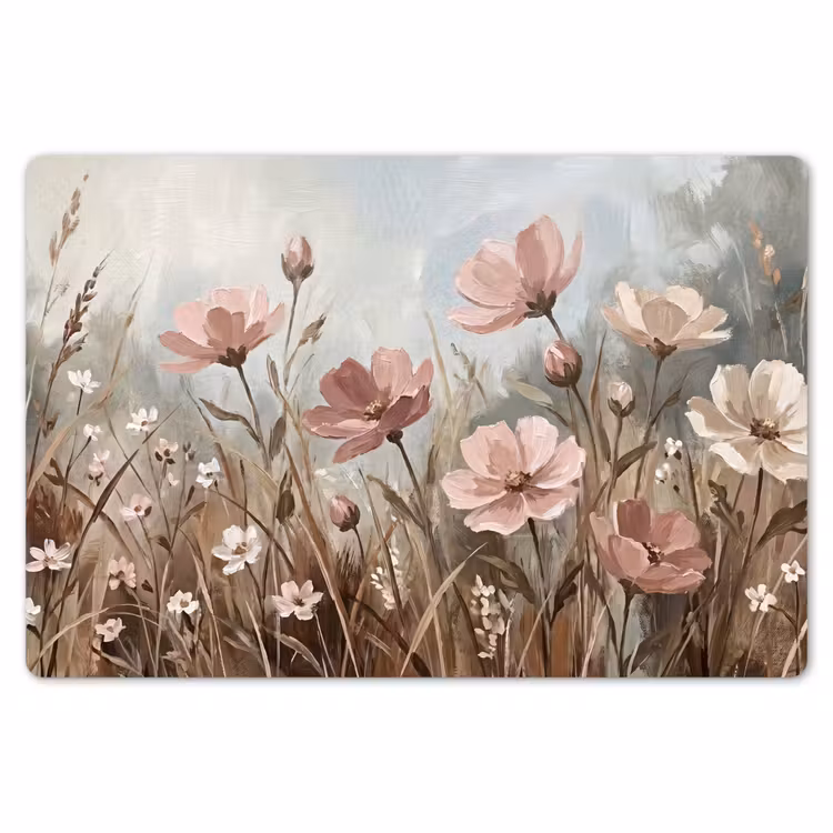 Placemat - 6 stuks - Bloemen - Botanisch - Schilderij - Pastel - Rustiek — 7