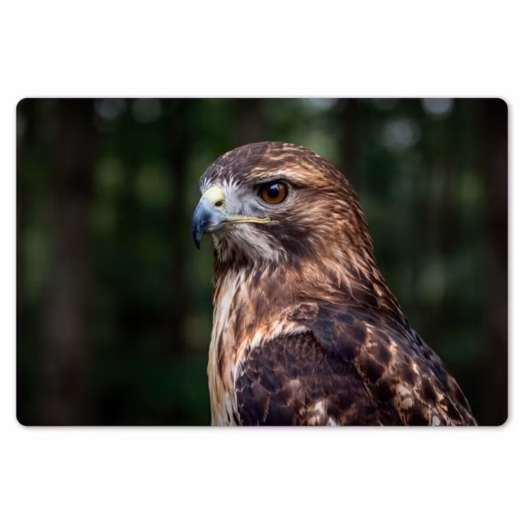 Placemat - 6 stuks - Buizerd - Roofvogel - Natuur - Bruin — 7